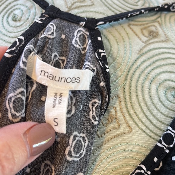 MAURICES Black & White Racerback Maxi Dress - Picture 3 of 3